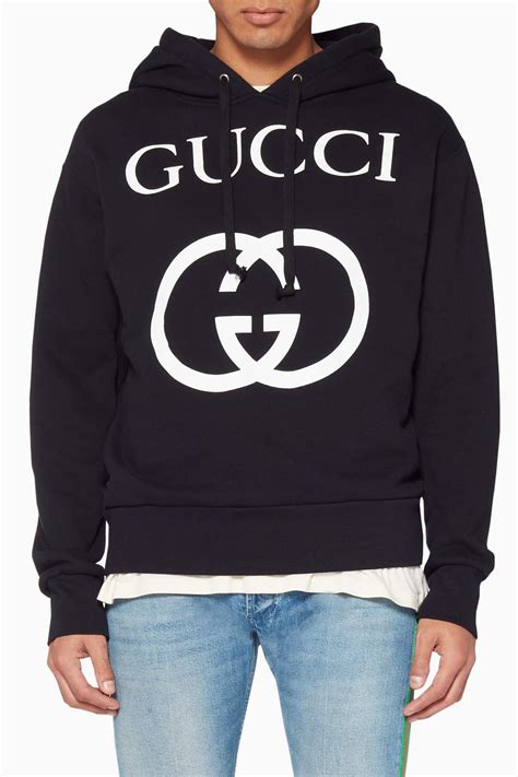 authentic gucci hoodie black medium.